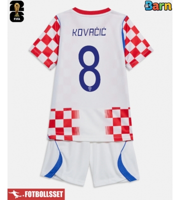 Kroatien Mateo Kovacic #8 Hemmatröja Barn VM 2026 Kortärmad (+ Korta byxor)